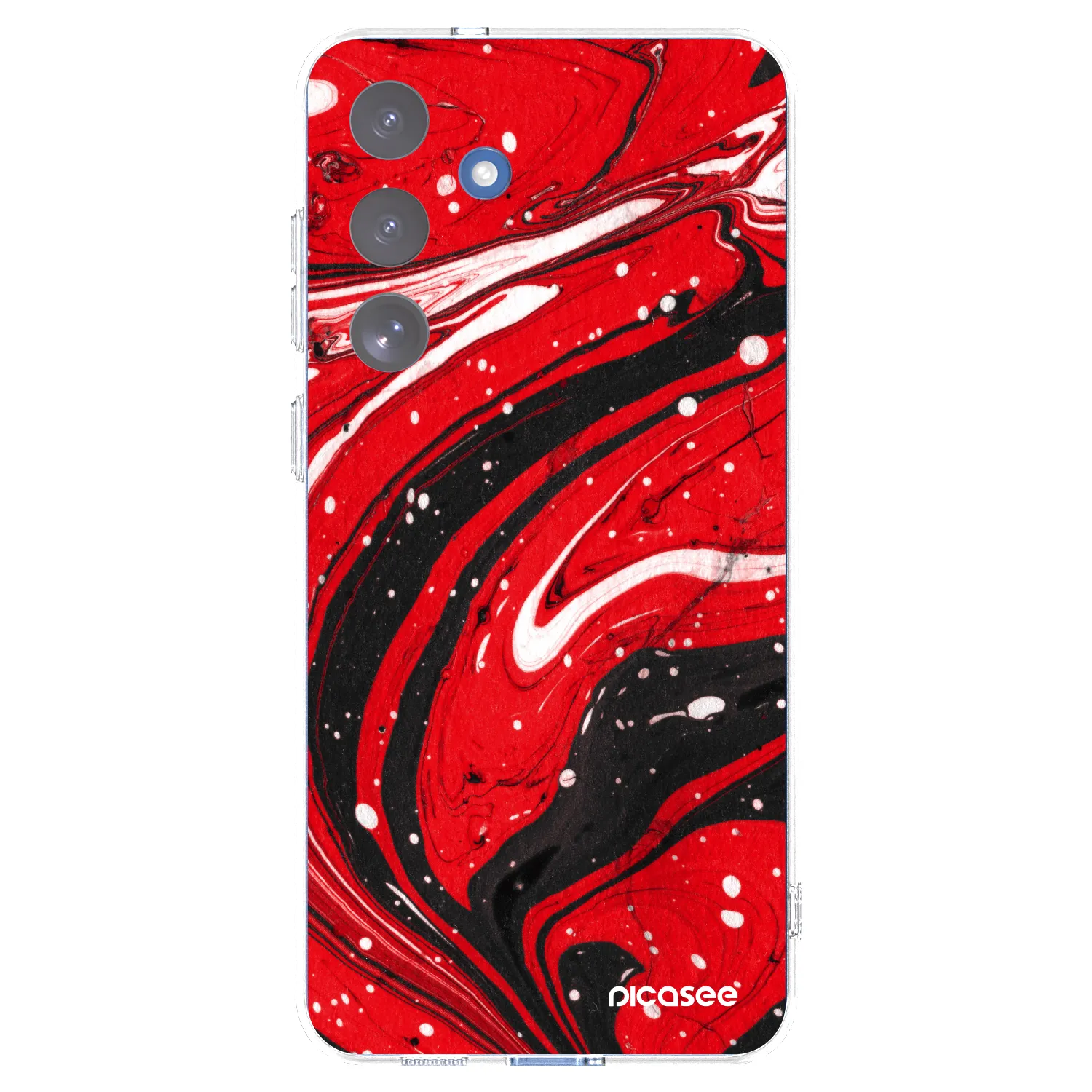 Picasee silikonska prozirna maskica za Samsung Galaxy S25 FE 5G - Red black