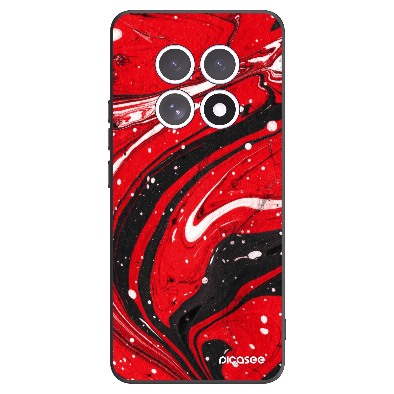 Picasee crna silikonska maskica za Xiaomi Redmi Note 15 - Red black