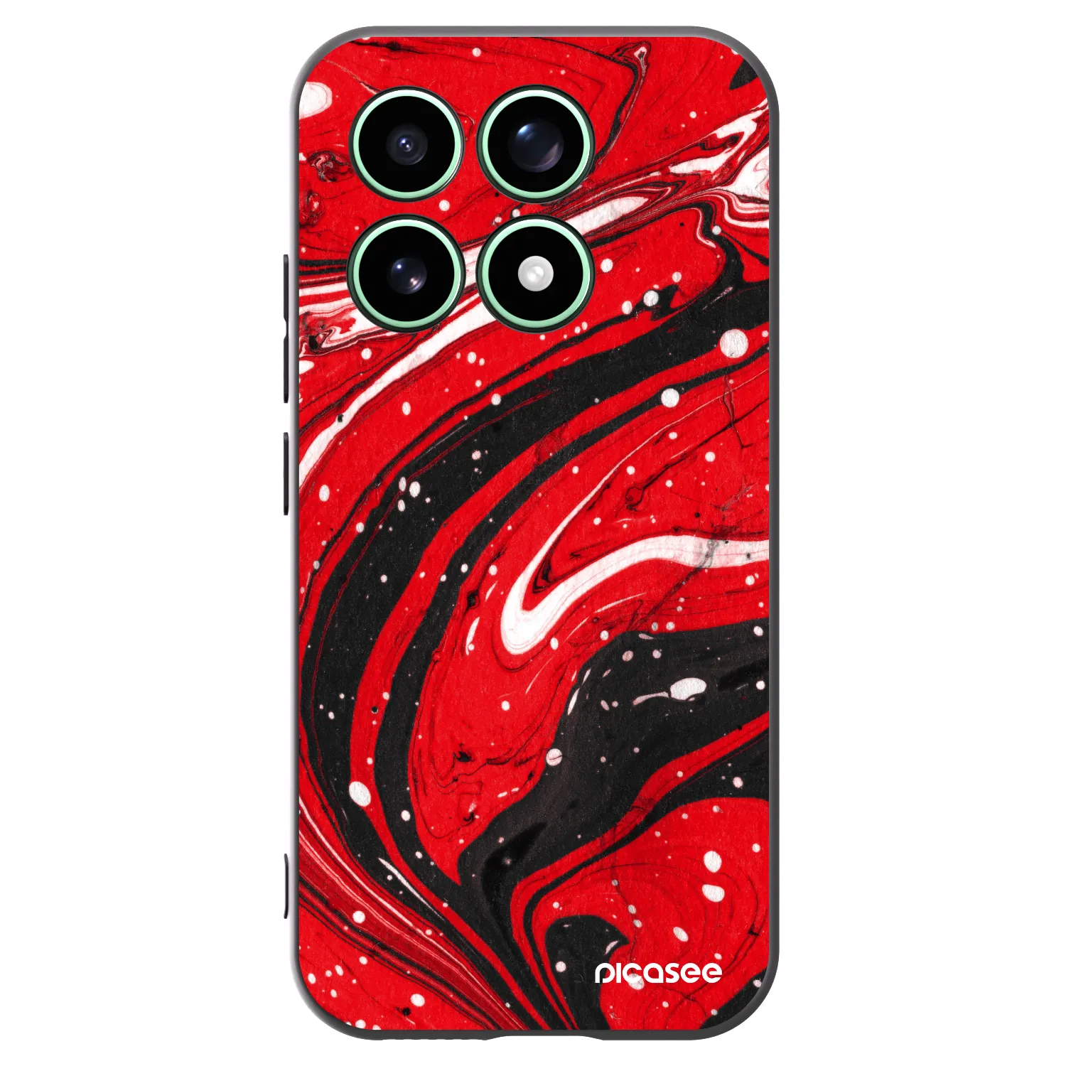 Picasee crna silikonska maskica za Xiaomi 17 - Red black