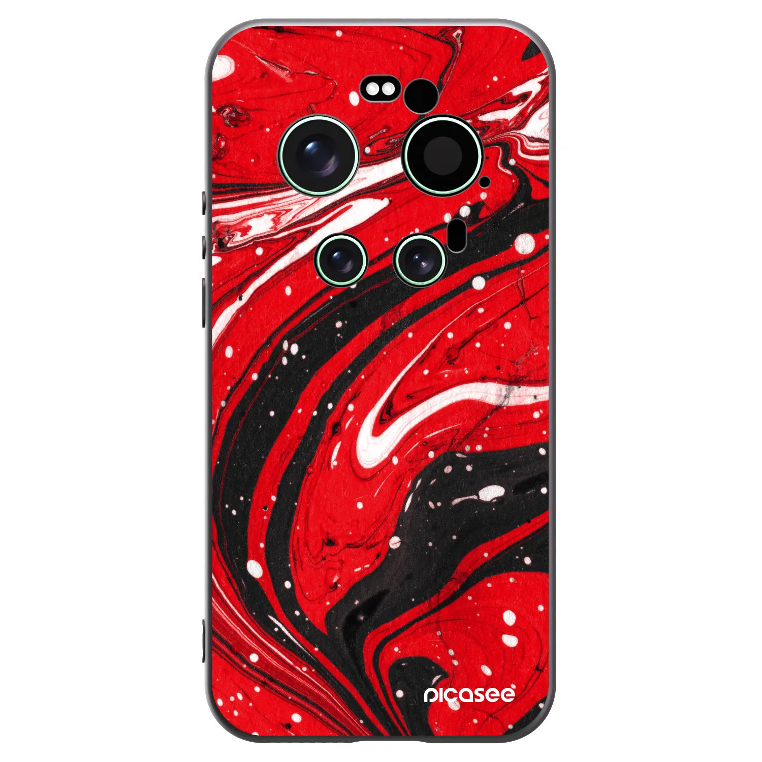 Picasee crna silikonska maskica za Xiaomi 17 Ultra - Red black