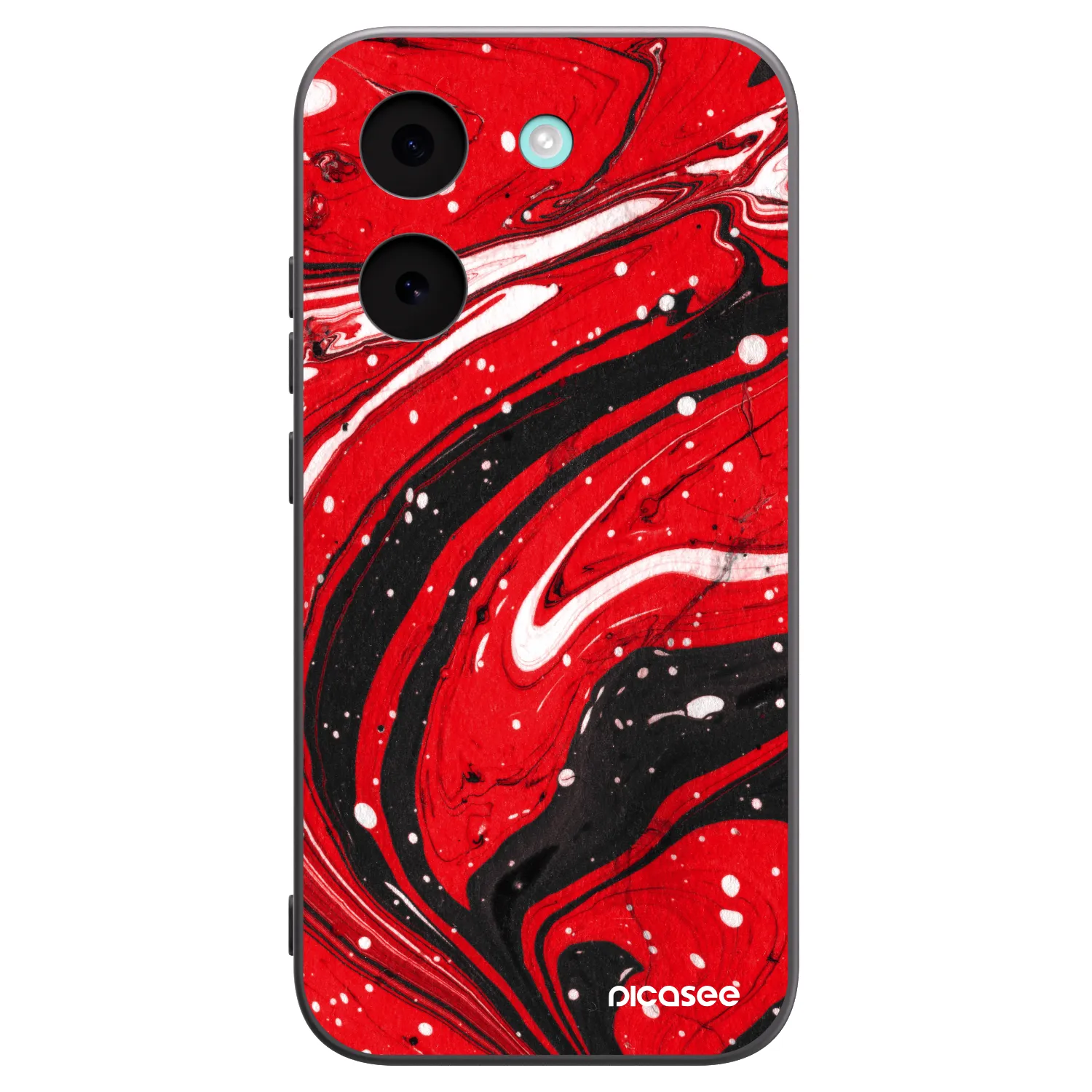 Picasee crna silikonska maskica za Xiaomi Poco X8 Pro - Red black