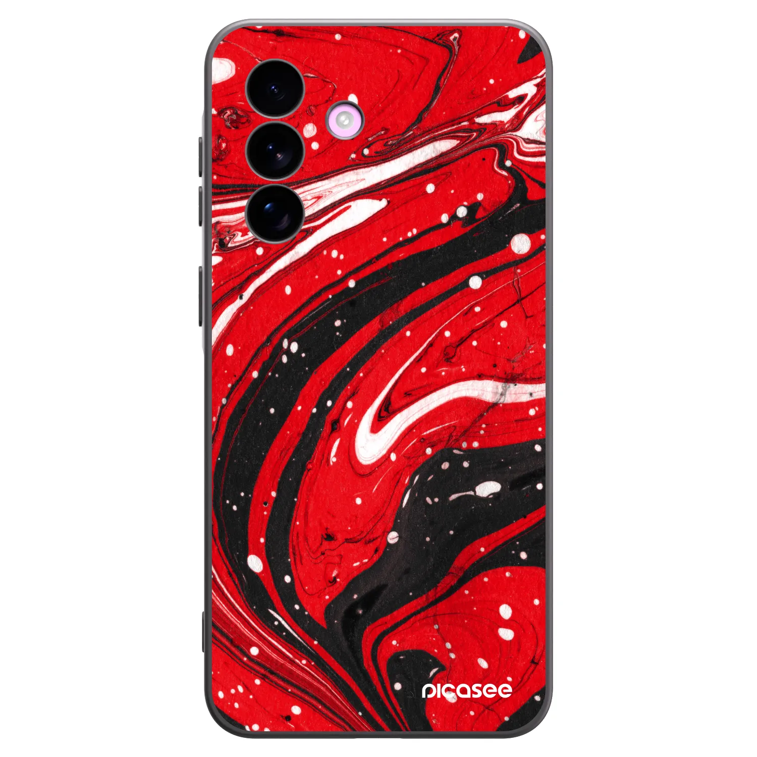 Picasee crna silikonska maskica za Samsung Galaxy A57 5G - Red black