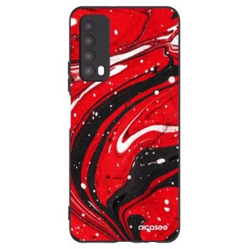 Picasee crna silikonska maskica za Huawei P Smart 2021 - Red black