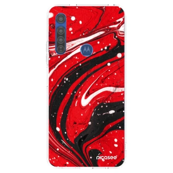 Maskica za Motorola Moto G8 - Red black