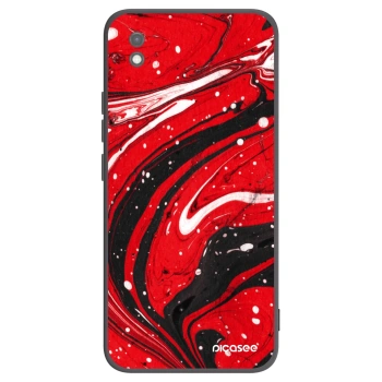 Picasee crna silikonska maskica za Xiaomi Redmi 9AT - Red black