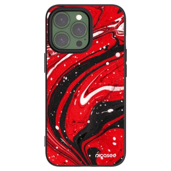 Picasee crna silikonska maskica za Apple iPhone 13 Pro - Red black