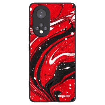Picasee crna silikonska maskica za Honor 50 5G - Red black