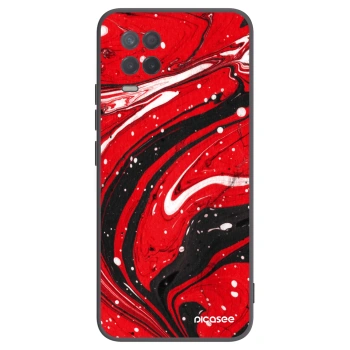 Picasee crna silikonska maskica za Realme 8 5G - Red black