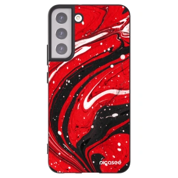 Picasee crna silikonska maskica za Samsung Galaxy S22+ 5G - Red black