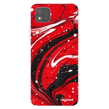 Picasee silikonska prozirna maskica za Realme C11 (2021) - Red black