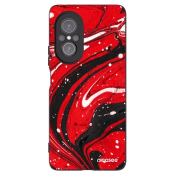 Picasee crna silikonska maskica za Huawei Nova 9 SE - Red black