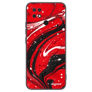 Picasee crna silikonska maskica za Xiaomi Redmi 10C - Red black