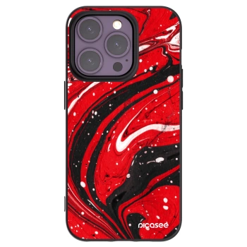 Picasee crna silikonska maskica za Apple iPhone 14 Pro - Red black
