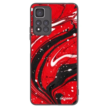 Picasee crna silikonska maskica za Xiaomi Redmi Note 11 Pro+ 5G - Red black