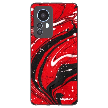 Picasee crna silikonska maskica za Xiaomi 12T Pro - Red black