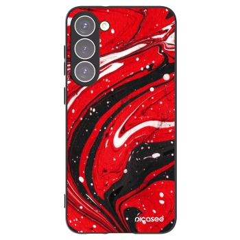 Picasee crna silikonska maskica za Samsung Galaxy S23+ 5G - Red black