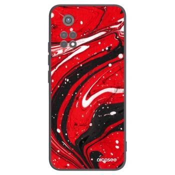 Picasee crna silikonska maskica za Xiaomi Redmi Note 11S 5G - Red black