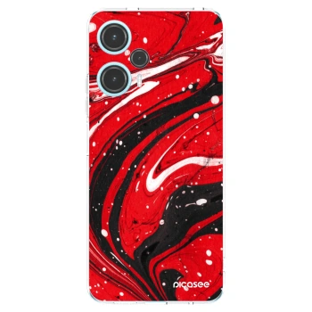 Picasee silikonska prozirna maskica za Xiaomi Poco F5 - Red black