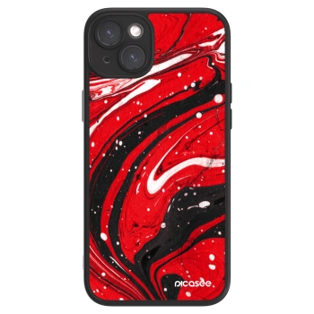 Picasee ULTIMATE CASE MagSafe za Apple iPhone 15 Plus - Red black