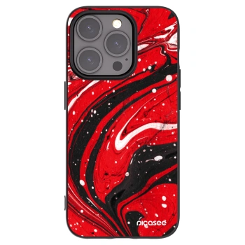 Picasee crna silikonska maskica za Apple iPhone 15 Pro - Red black
