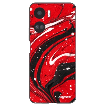 Picasee crna silikonska maskica za Honor 90 Lite 5G - Red black