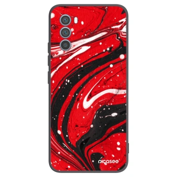 Maskica za Motorola Moto G62 - Red black