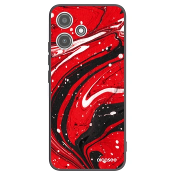Picasee crna silikonska maskica za Xiaomi Redmi 12 5G - Red black