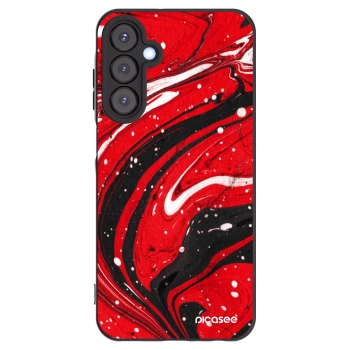 Picasee crna silikonska maskica za Samsung Galaxy A25 A256B 5G - Red black