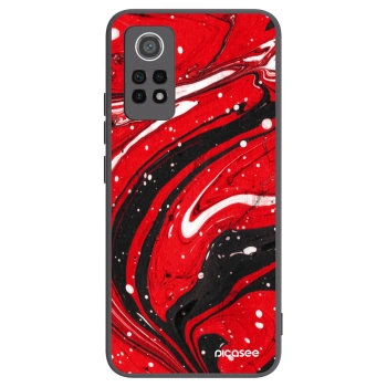 Picasee crna silikonska maskica za Xiaomi Redmi Note 12 Pro 4G - Red black