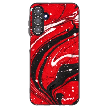 Picasee crna silikonska maskica za Samsung Galaxy A15 A155F 4G - Red black