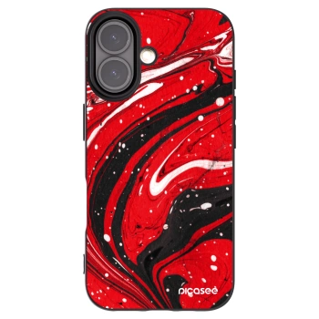 Picasee crna silikonska maskica za Apple iPhone 16 - Red black