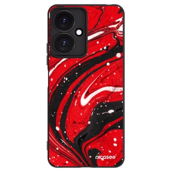Picasee crna silikonska maskica za Xiaomi Redmi 13C 5G - Red black