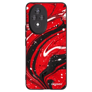 Picasee crna silikonska maskica za Honor 200 5G - Red black