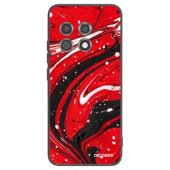 Picasee crna silikonska maskica za OnePlus 11 5G - Red black