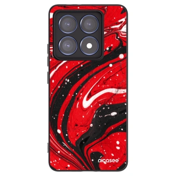 Picasee crna silikonska maskica za Xiaomi 14T Pro - Red black