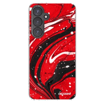 Picasee silikonska prozirna maskica za Samsung Galaxy S24 FE S721B - Red black