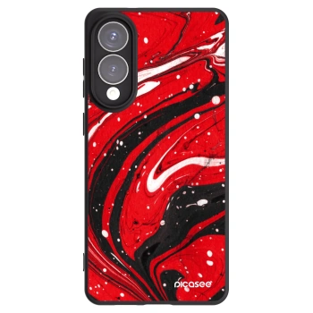 Picasee crna silikonska maskica za Samsung Galaxy S25 Edge 5G - Red black