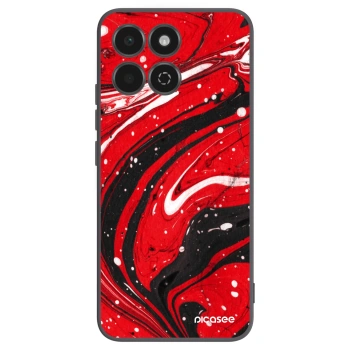 Picasee crna silikonska maskica za Honor 200 Smart 5G - Red black