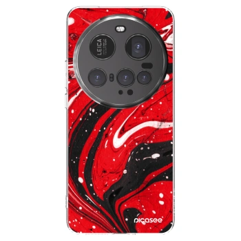 Picasee silikonska prozirna maskica za Xiaomi 15 Ultra - Red black