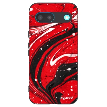 Picasee crna silikonska maskica za Google Pixel 8 - Red black