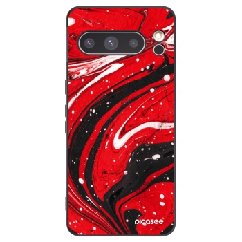 Picasee crna silikonska maskica za Google Pixel 8 Pro - Red black