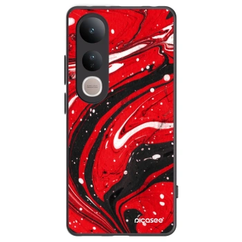 Picasee crna silikonska maskica za Vivo V50 Lite 5G - Red black