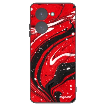 Picasee crna silikonska maskica za Xiaomi Redmi A5 - Red black