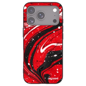 Picasee crna silikonska maskica za Apple iPhone 17 Pro - Red black