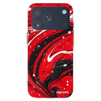 Picasee silikonska prozirna maskica za Apple iPhone 17 Pro - Red black