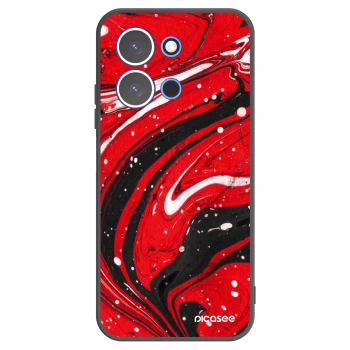 Picasee crna silikonska maskica za Xiaomi Redmi 15C 4G - Red black