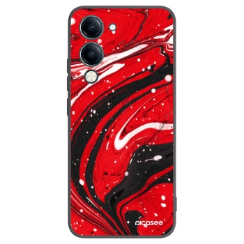 Picasee crna silikonska maskica za Vivo Y29s 5G - Red black