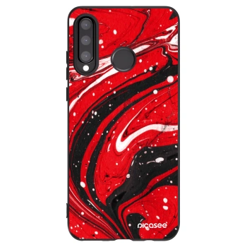 Picasee crna silikonska maskica za Huawei P30 Lite - Red black