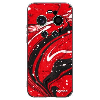 Picasee crna silikonska maskica za Xiaomi 17 Ultra - Red black