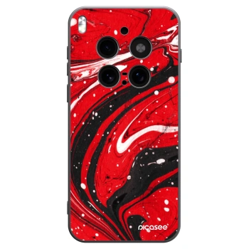 Picasee crna silikonska maskica za Vivo X300 Pro - Red black